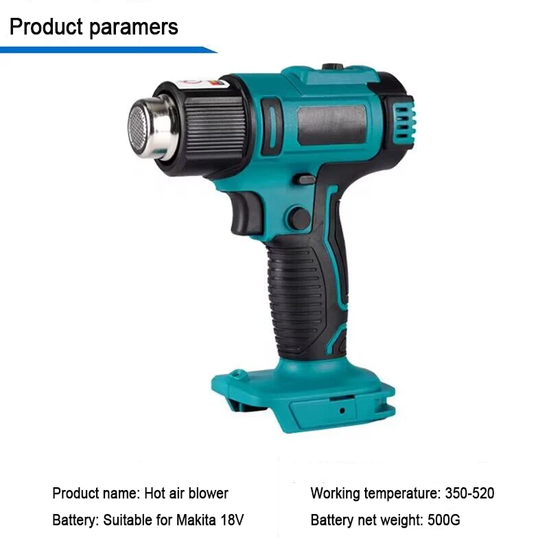 Compatible Cordless Heat Gun Handheld Electric Heat Gun Adjustab Temp Power Tools Nozz
Compatible Cordless Heat Gun Handheld Electric Heat Gun Adjustab Temp Power Tools Nozz