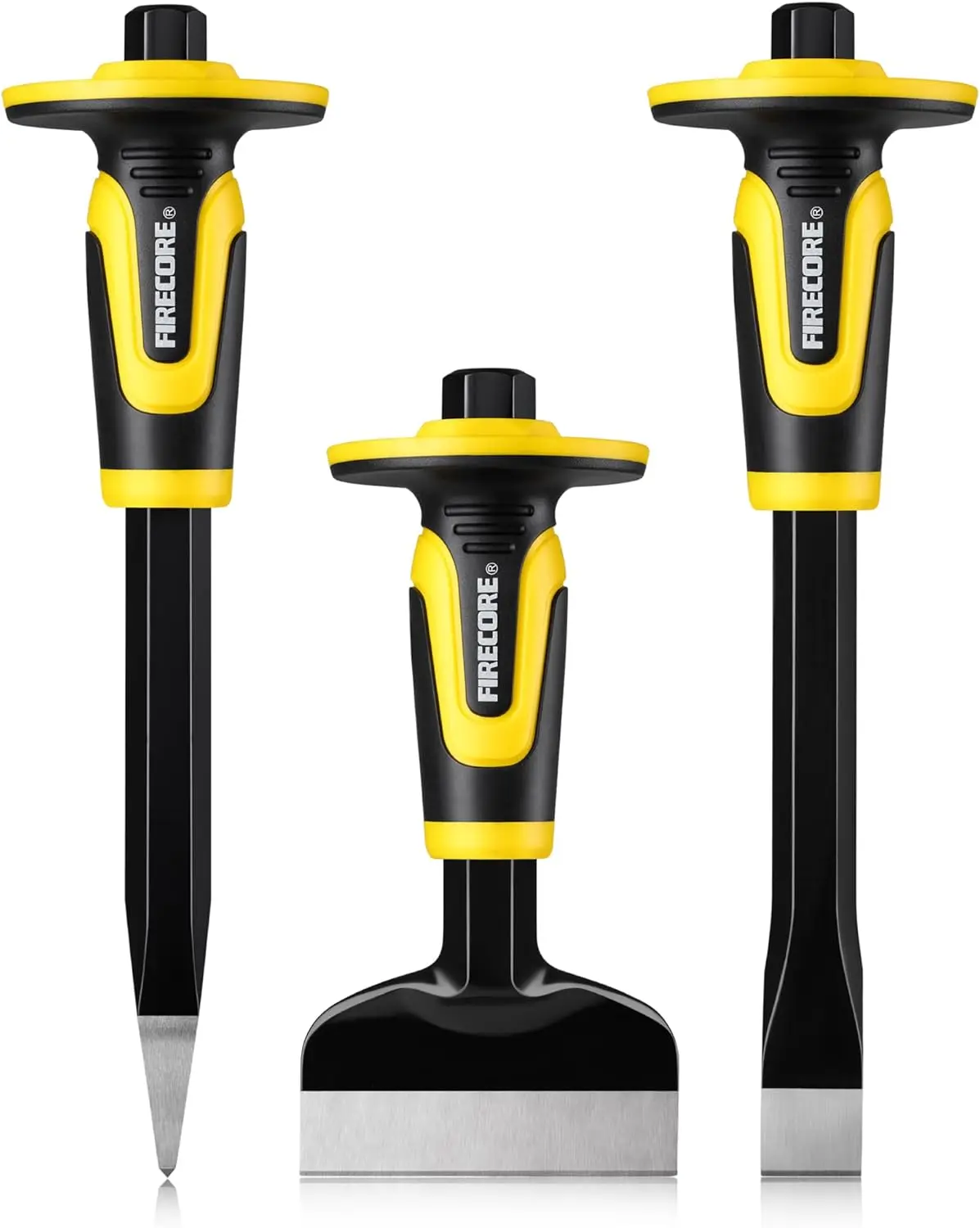 Набор долот из 3 предметов с защитой для рук для бетона, камня, кирпича - сверхмощное долото для сноса и резьбы
Набор долот из 3 предметов с защитой для рук для бетона, камня, кирпича - сверхмощное долото для сноса и резьбы