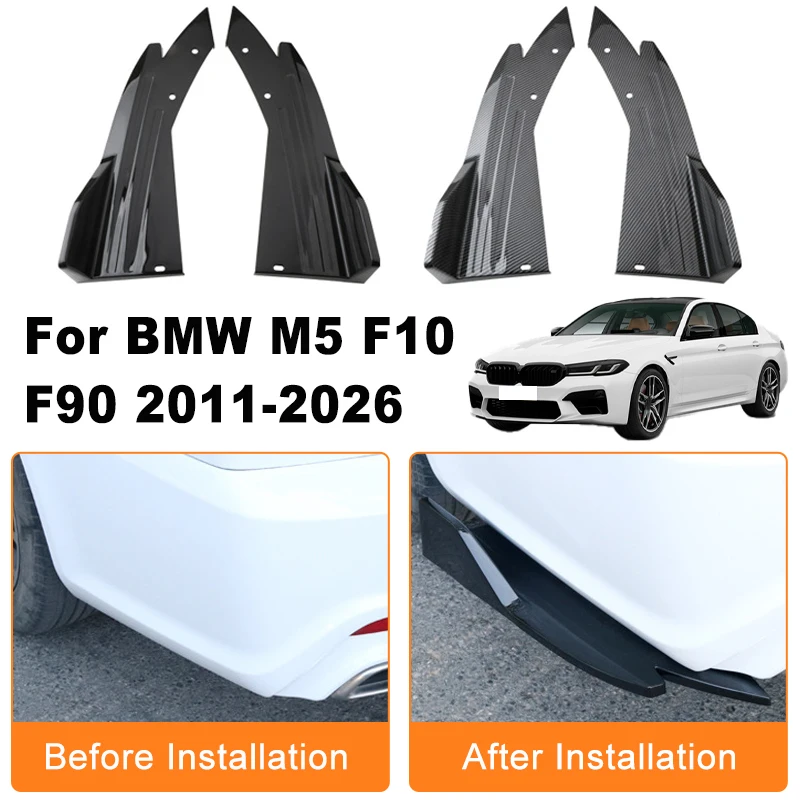 Car Rear Bumper Spoiler Lip Diffuser Side Skirt Splitter Wrap Angle Anti-Crash Protection For BMW M5 F10 F90 2011-2026 2012 2013
Car Rear Bumper Spoiler Lip Diffuser Side Skirt Splitter Wrap Angle Anti-Crash Protection For BMW M5 F10 F90 2011-2026 2012 2013