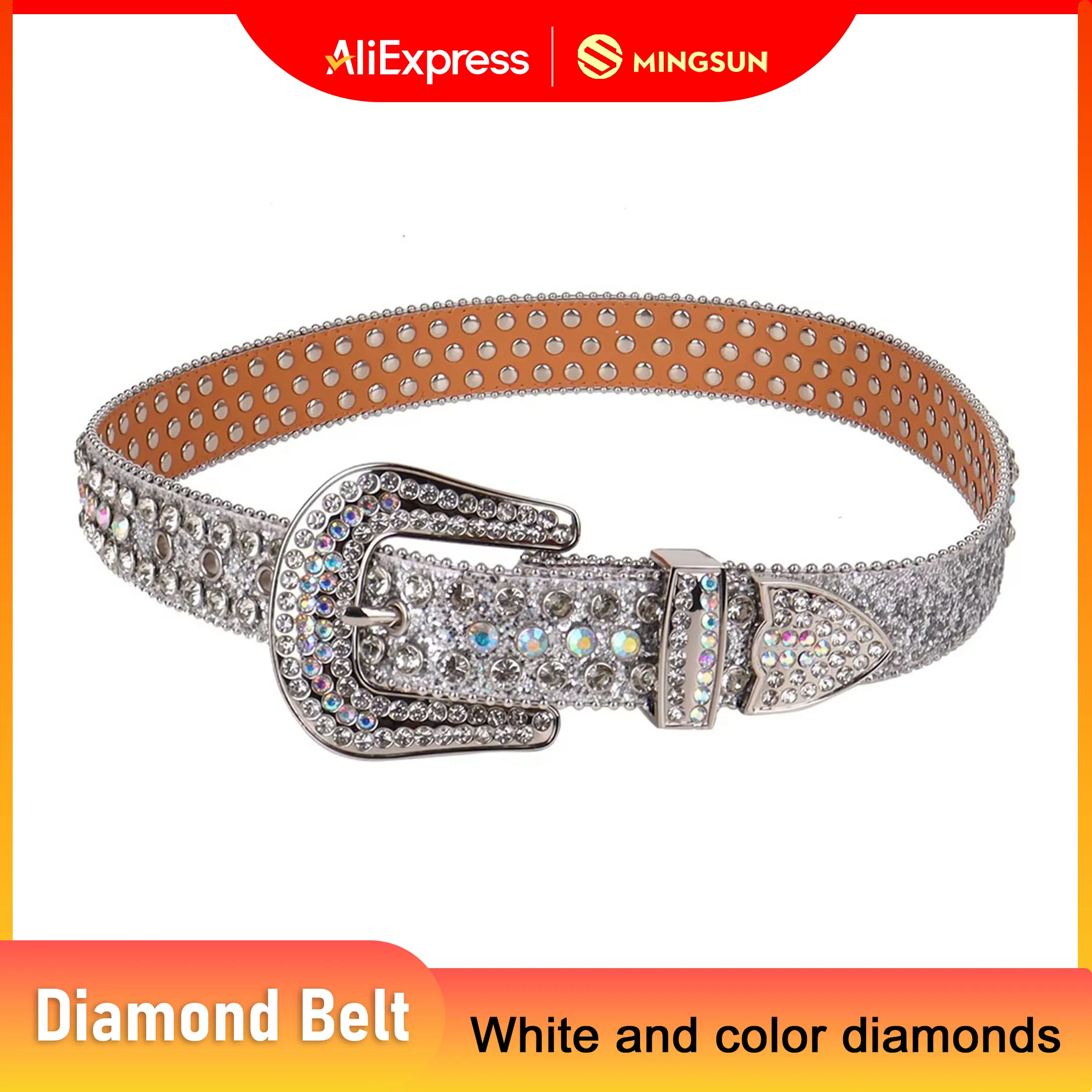 Luxury Studded Rhinestone Belts Women Fashion Diamond Belt Shiny Pu Leather Belt Designer Men Crystal Waistband Jeans Decoration
Luxury Studded Rhinestone Belts Women Fashion Diamond Belt Shiny Pu Leather Belt Designer Men Crystal Waistband Jeans Decoration