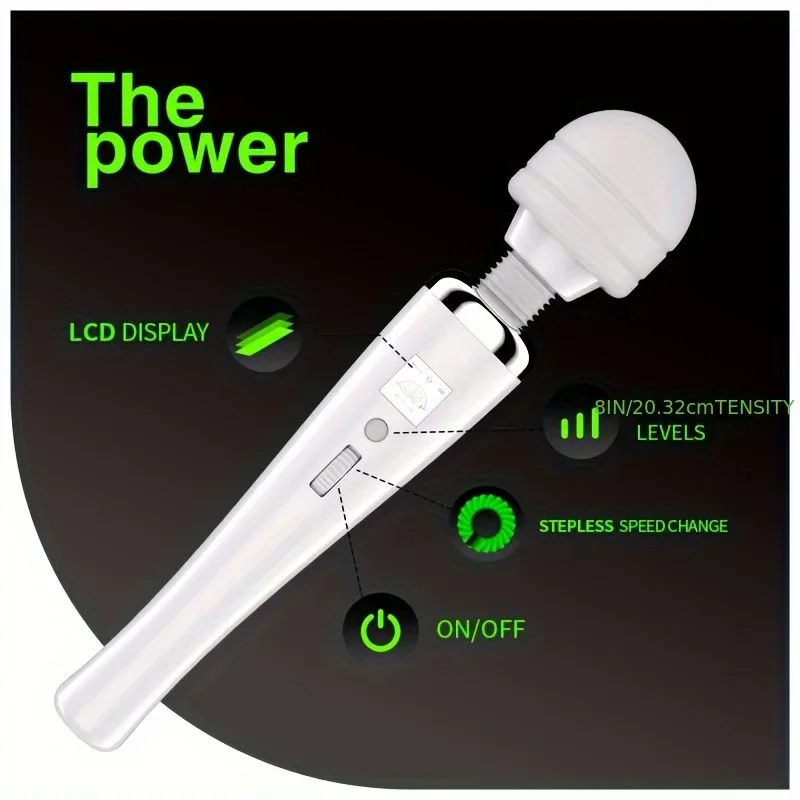 Powerful Handheld Deep Muscle Massager: High Frequency, USB Charging, Portable Design, Suitable for Body, Back & Neck Massage
Powerful Handheld Deep Muscle Massager: High Frequency, USB Charging, Portable Design, Suitable for Body, Back & Neck Massage