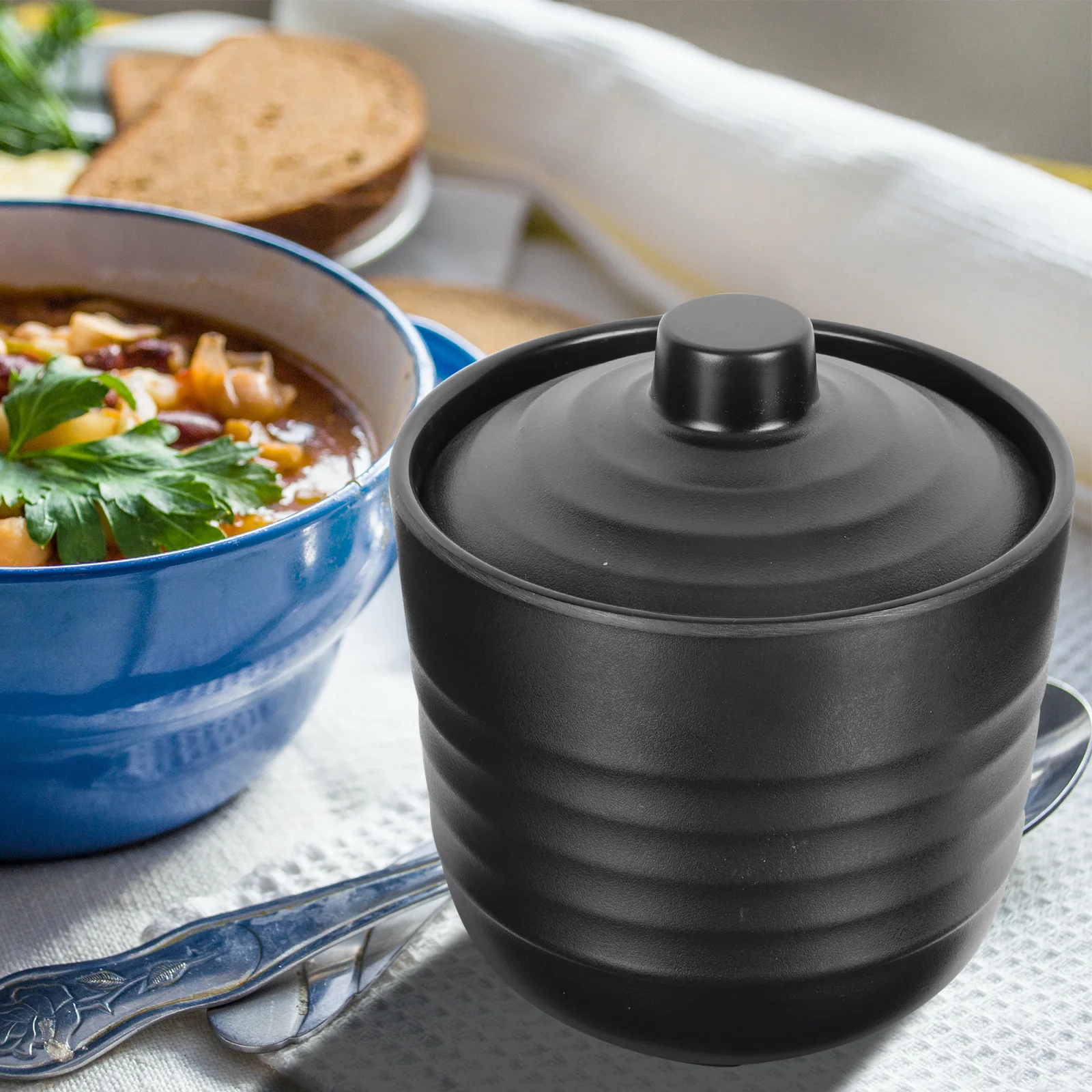 1Pcs Japanese Miso Soup Bowl Black Stainless Steel Heat Resistant Noodle Porridge Food Container Tableware Kitchen Tool
1Pcs Japanese Miso Soup Bowl Black Stainless Steel Heat Resistant Noodle Porridge Food Container Tableware Kitchen Tool