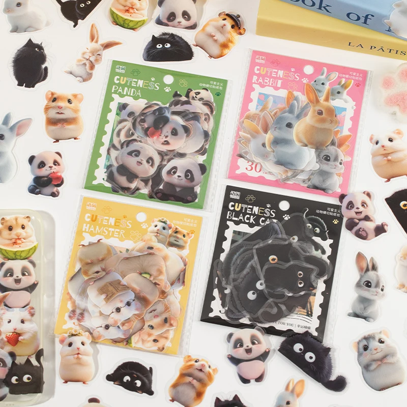 30pcs Kawaii Cute Animal Die Cutting PET Stickers DIY Scrapbook Decoration Laptop Luggage Handbag Phone Case Diary
30pcs Kawaii Cute Animal Die Cutting PET Stickers DIY Scrapbook Decoration Laptop Luggage Handbag Phone Case Diary