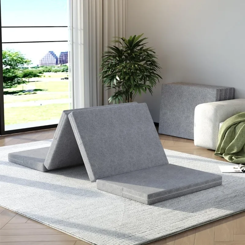 Folding Mattress high Elastic Sponge 4-Fold Foam Mat Pad with Handle, Washable Cover, Moderately Tight, Breathable, Suitable
Folding Mattress high Elastic Sponge 4-Fold Foam Mat Pad with Handle, Washable Cover, Moderately Tight, Breathable, Suitable
