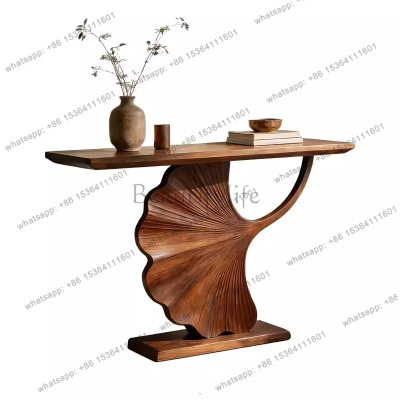 North American black walnut simple case entrance table entrance door solid wood entrance platform
North American black walnut simple case entrance table entrance door solid wood entrance platform