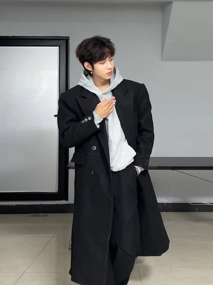 Корейское шерстяное пальто Sle Thiened для мужчин, средней длины, ветровка в британском стиле, осенне-зимняя повседневная одежда
Корейское шерстяное пальто Sle Thiened для мужчин, средней длины, ветровка в британском стиле, осенне-зимняя повседневная одежда