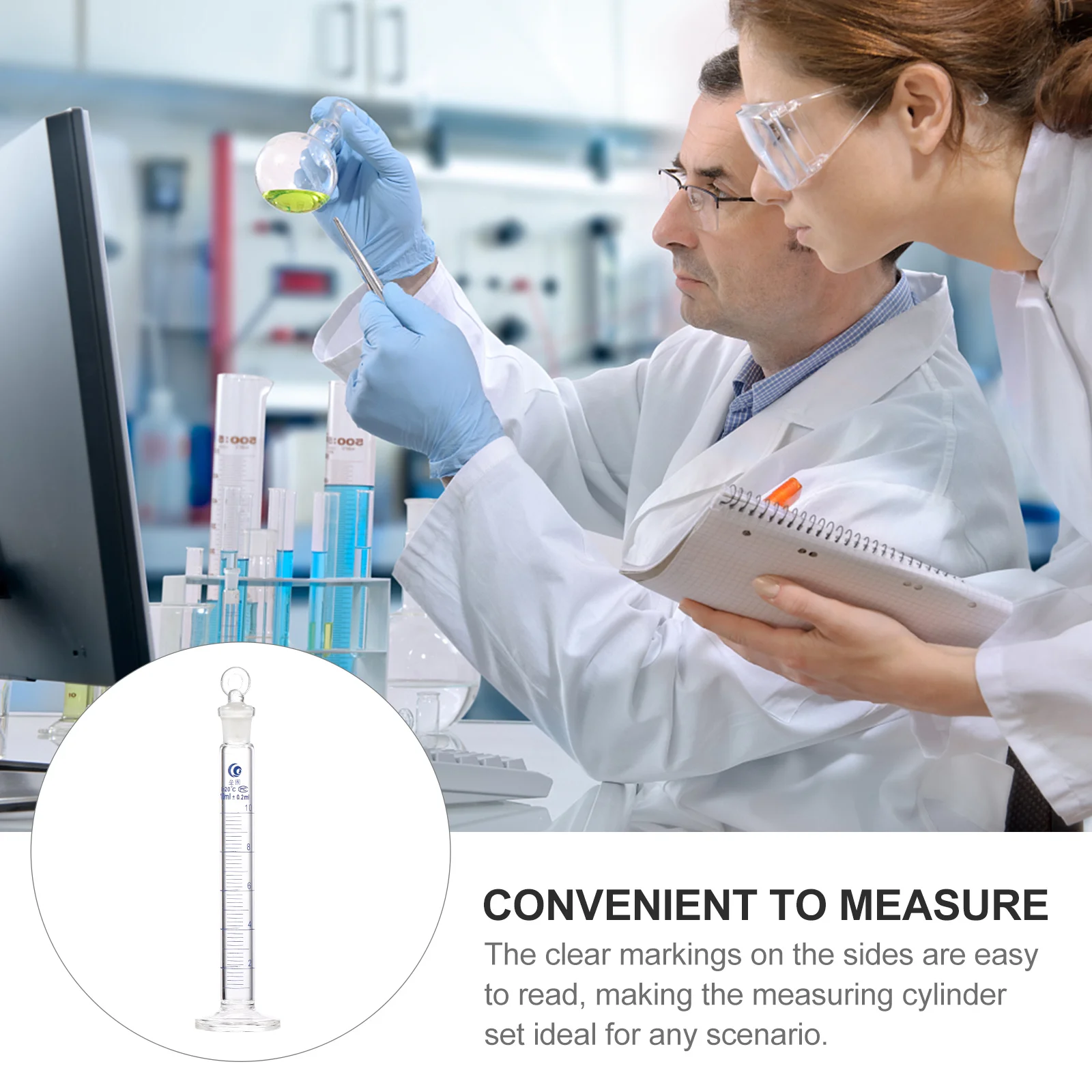 1Pcs 10ml Thickened Glass Measuring Cylinder Clear Scale Durable Laboratory Glassware Graduated Cylinder Chemical Resistant 
1Pcs 10ml Thickened Glass Measuring Cylinder Clear Scale Durable Laboratory Glassware Graduated Cylinder Chemical Resistant