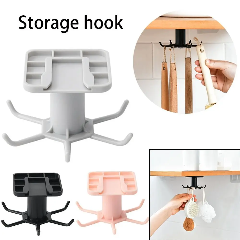 New 360° Rotated Kitchen Hook 6 Hooks Multi-function Handbag Clothes Ties Hanger Self Adhesive Home Wall Door Hooks
New 360° Rotated Kitchen Hook 6 Hooks Multi-function Handbag Clothes Ties Hanger Self Adhesive Home Wall Door Hooks