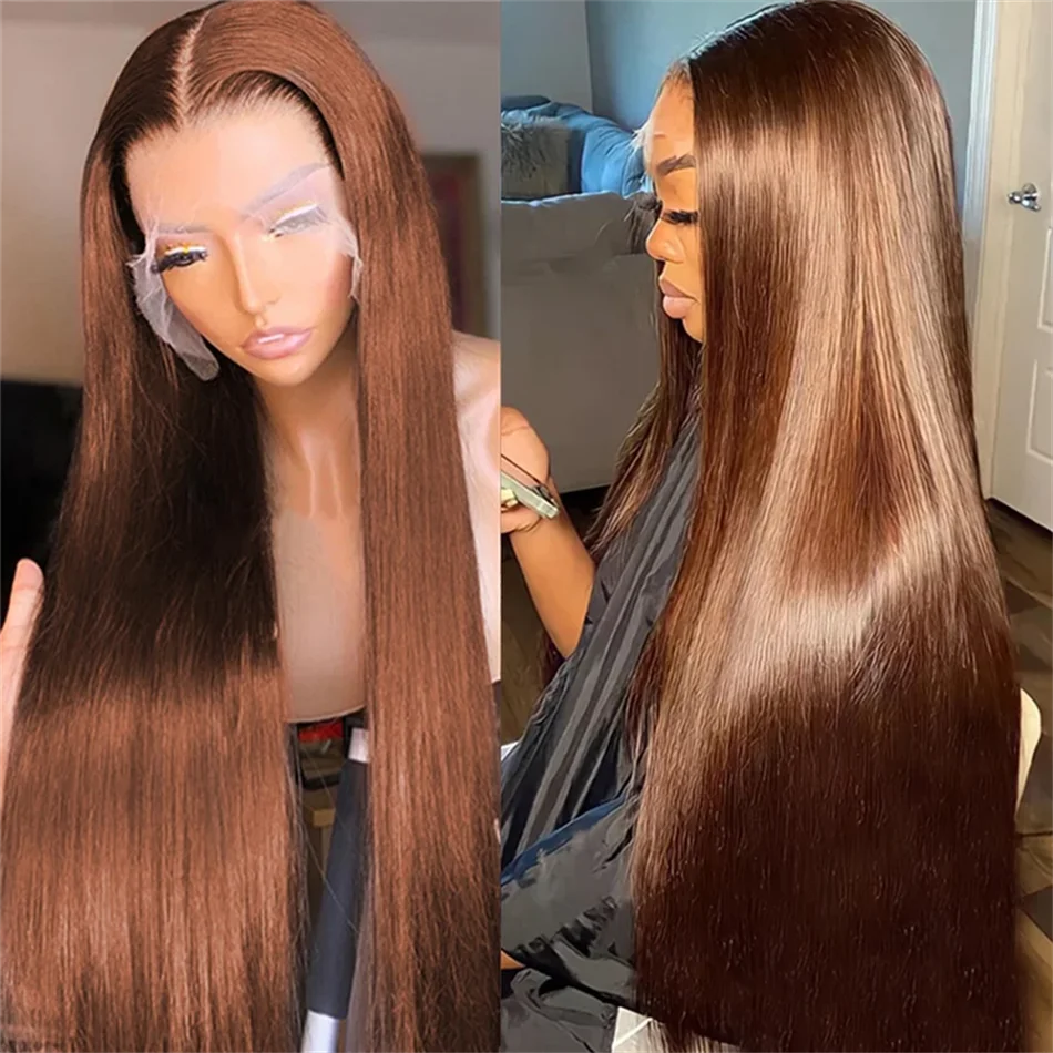 Chocolate Brown Lace Front Wigs Straight Brown Lace Front Human Hair Wigs 13x6 Hd Lace Frontal Wig Colored Human Hair For Women
Chocolate Brown Lace Front Wigs Straight Brown Lace Front Human Hair Wigs 13x6 Hd Lace Frontal Wig Colored Human Hair For Women