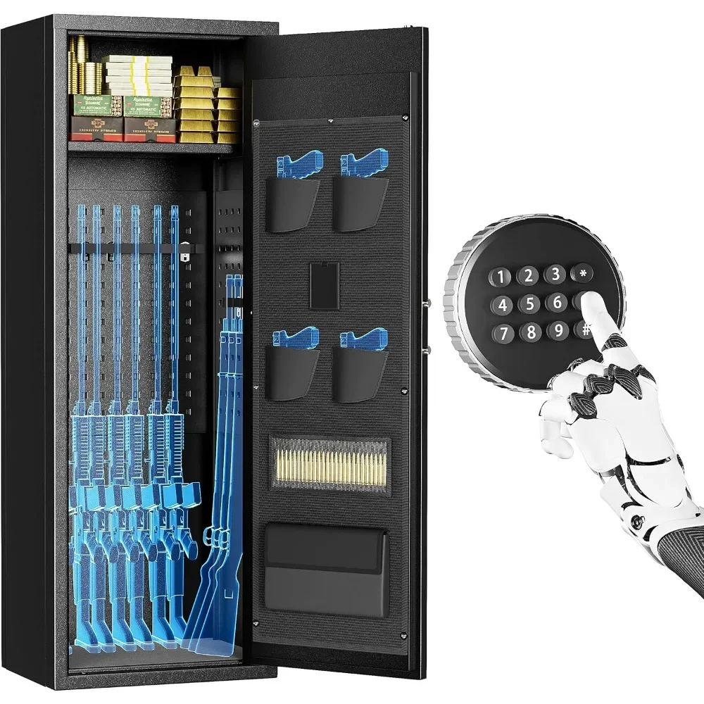 10-12 Rifle Gun Safe with Keyboard, Quick Access Large Gun Safes for Rifles, Locking Gun Cabinet Rifle Safe
10-12 Rifle Gun Safe with Keyboard, Quick Access Large Gun Safes for Rifles, Locking Gun Cabinet Rifle Safe