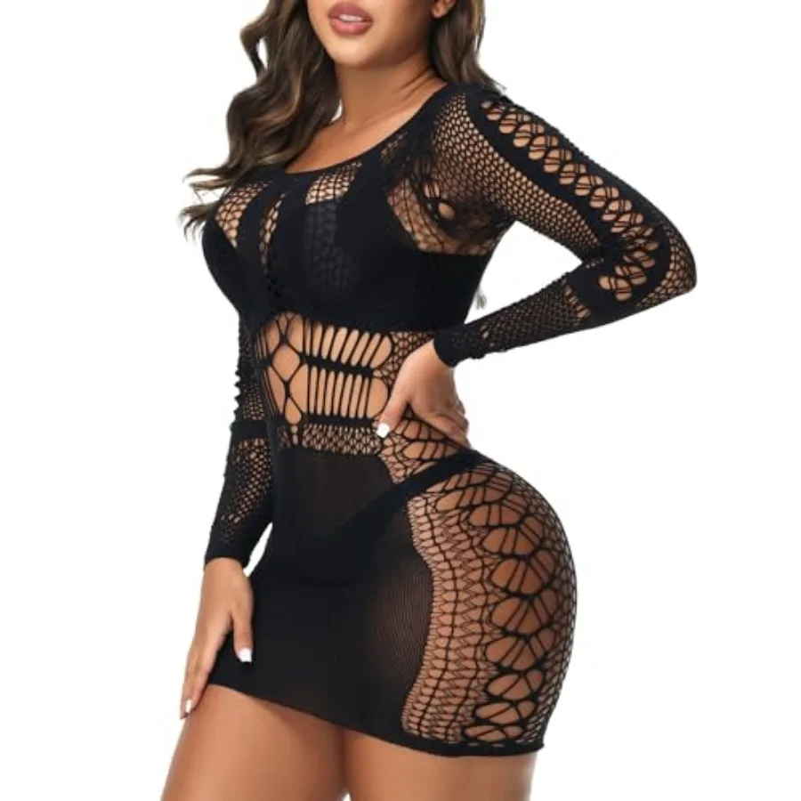 Womens Lingerie Dress Sexy Babydoll Bodycon Dress One Pcs Mesh Teddy Fishnet Chemise Nightwear
Womens Lingerie Dress Sexy Babydoll Bodycon Dress One Pcs Mesh Teddy Fishnet Chemise Nightwear