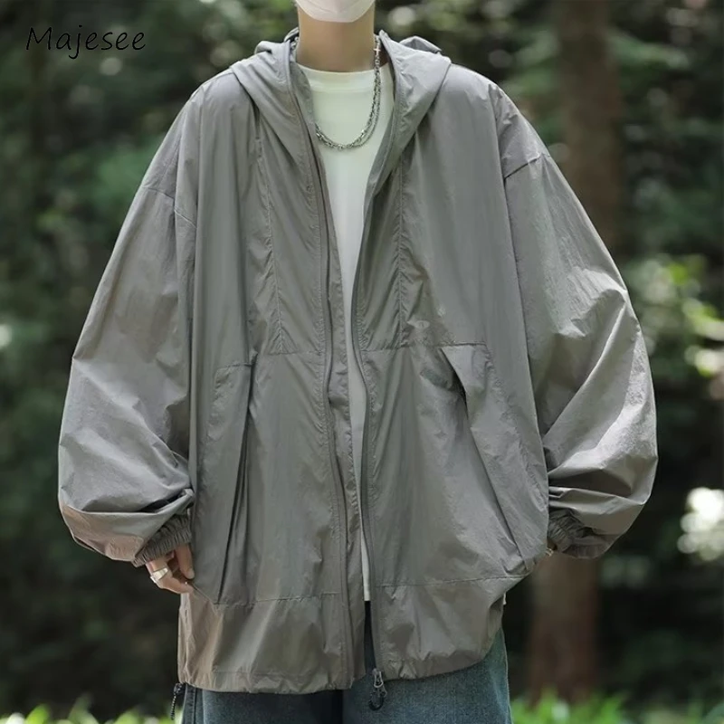 Mountaineering Jackets Men Hooded Thin Summer Breathable Sun-proof Fashion Loose Full Sleeve Outdoor Unisex Normcore Solid Chic
Mountaineering Jackets Men Hooded Thin Summer Breathable Sun-proof Fashion Loose Full Sleeve Outdoor Unisex Normcore Solid Chic