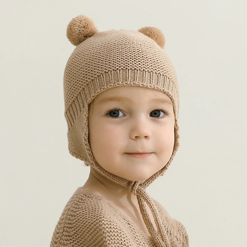 Детские шапки, вязаная шапка для маленьких мальчиков и девочек, модная милая шапка с помпоном для защиты ушей, теплая одежда для новорожденных, аксессуары, бинты 3-24 м
Детские шапки, вязаная шапка для маленьких мальчиков и девочек, модная милая шапка с помпоном для защиты ушей, теплая одежда для новорожденных, аксессуары, бинты 3-24 м