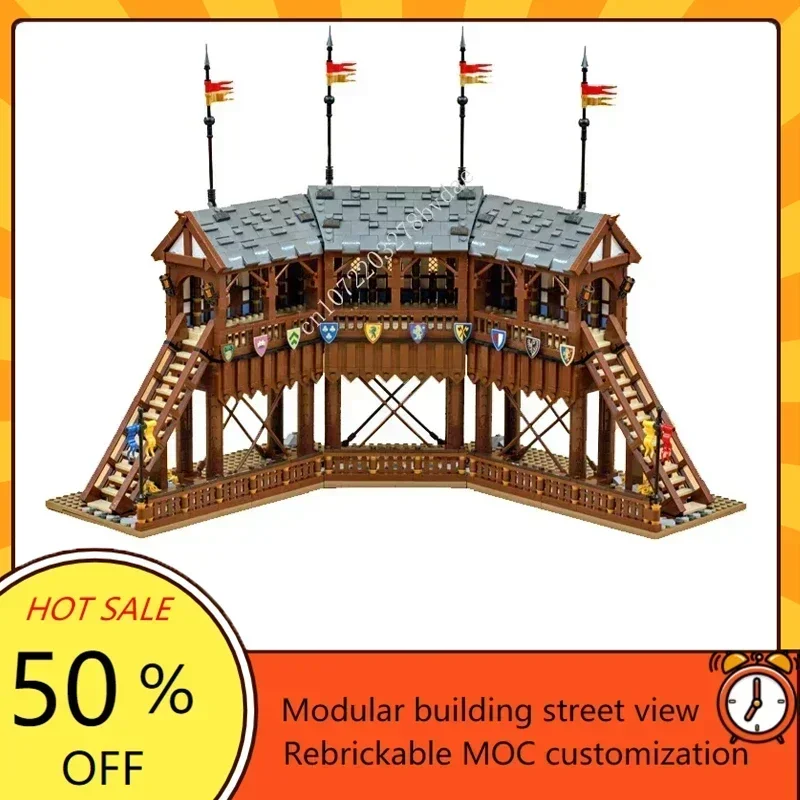 3186 шт. MOC средневековый турнир, территория, модель замка, головоломка на заказ, технология, образование, сделай сам, креативная сборка, игрушки, праздничные подарки
3186 шт. MOC средневековый турнир, территория, модель замка, головоломка на заказ, технология, образование, сделай сам, креативная сборка, игрушки, праздничные подарки