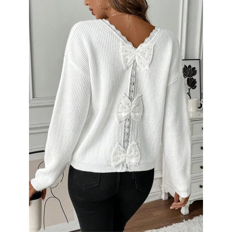 Sweet French Bow Sweater Y 88148 Knot Knitwear for Women Spring Season Online And Offline Sales Available
Sweet French Bow Sweater Y 88148 Knot Knitwear for Women Spring Season Online And Offline Sales Available