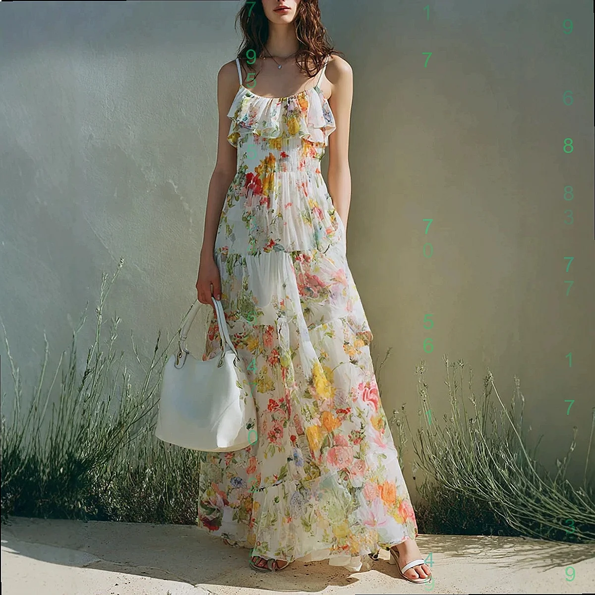 Summer Chiffon Bow Print Maxi Dress Dresses with Collar Layered Flowy Princess Evening Gown Matching Set
Summer Chiffon Bow Print Maxi Dress Dresses with Collar Layered Flowy Princess Evening Gown Matching Set