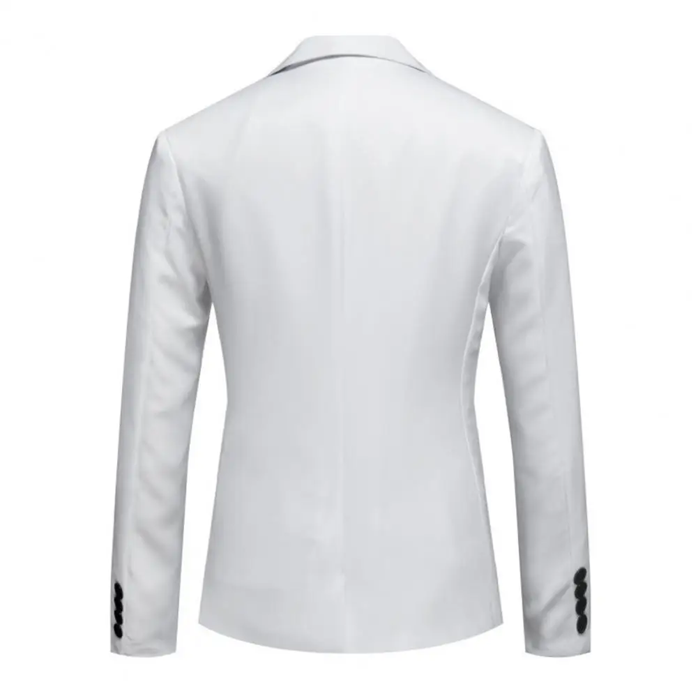 Men Suit Jacket Elegant Men's Spring Autumn Suit Coat with Lapel Design Flap Pockets Single Button Formal Business Gown for A
Men Suit Jacket Elegant Men's Spring Autumn Suit Coat with Lapel Design Flap Pockets Single Button Formal Business Gown for A