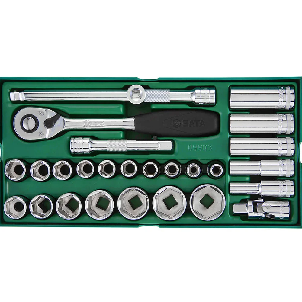 SATA-09903 27pcs Tool Workshop Multifunctional Repair Tool Sets Professional Box Tool Set
SATA-09903 27pcs Tool Workshop Multifunctional Repair Tool Sets Professional Box Tool Set