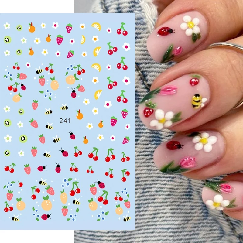3D Nail Art Stickers Natural Garden Dry Florals Flowers Leaves Fruits Adhesive Sliders Nails Decals Decorations For Manicures
3D Nail Art Stickers Natural Garden Dry Florals Flowers Leaves Fruits Adhesive Sliders Nails Decals Decorations For Manicures