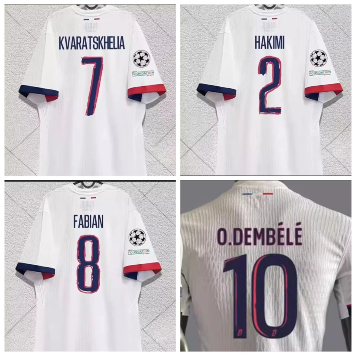 Grand Paris Saint-Germa Champion!Tops Short Sleeve Home Jersey Dembélé & Doué 3ds Breathable Comfortable Outdoor Sports Training
Grand Paris Saint-Germa Champion!Tops Short Sleeve Home Jersey Dembélé & Doué 3ds Breathable Comfortable Outdoor Sports Training