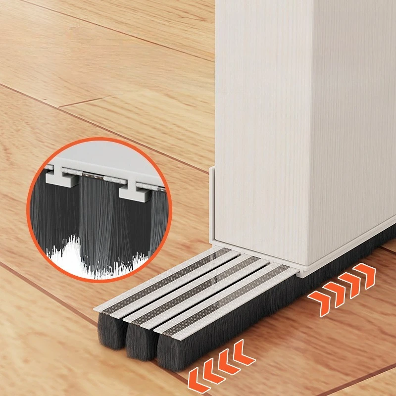 Three Layer Door Bottom Sealing Strip Windproof Baffle Soundproof Door Sticker PVC Brush Strip For Draft Noise Reduction 90cm
Three Layer Door Bottom Sealing Strip Windproof Baffle Soundproof Door Sticker PVC Brush Strip For Draft Noise Reduction 90cm