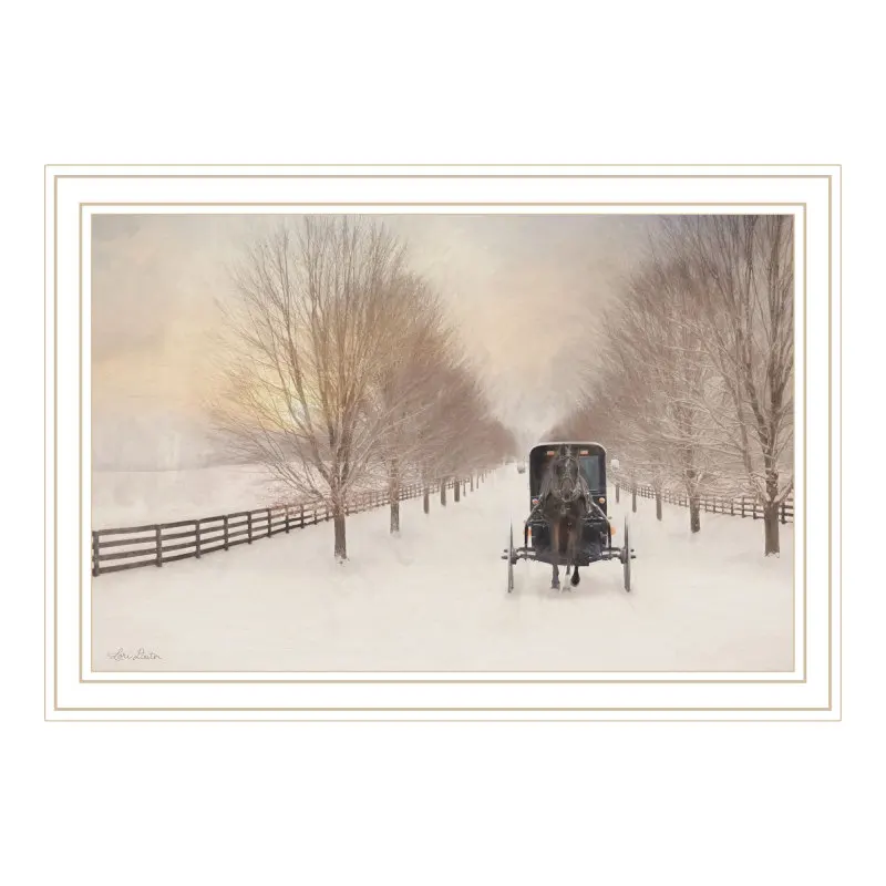 Trendy Decor 4U Snowy Amish Lane White Framed Wall Art for Living Room, Bedroom Wall Art Print for Home Decor by Lori Deiter
Trendy Decor 4U Snowy Amish Lane White Framed Wall Art for Living Room, Bedroom Wall Art Print for Home Decor by Lori Deiter
