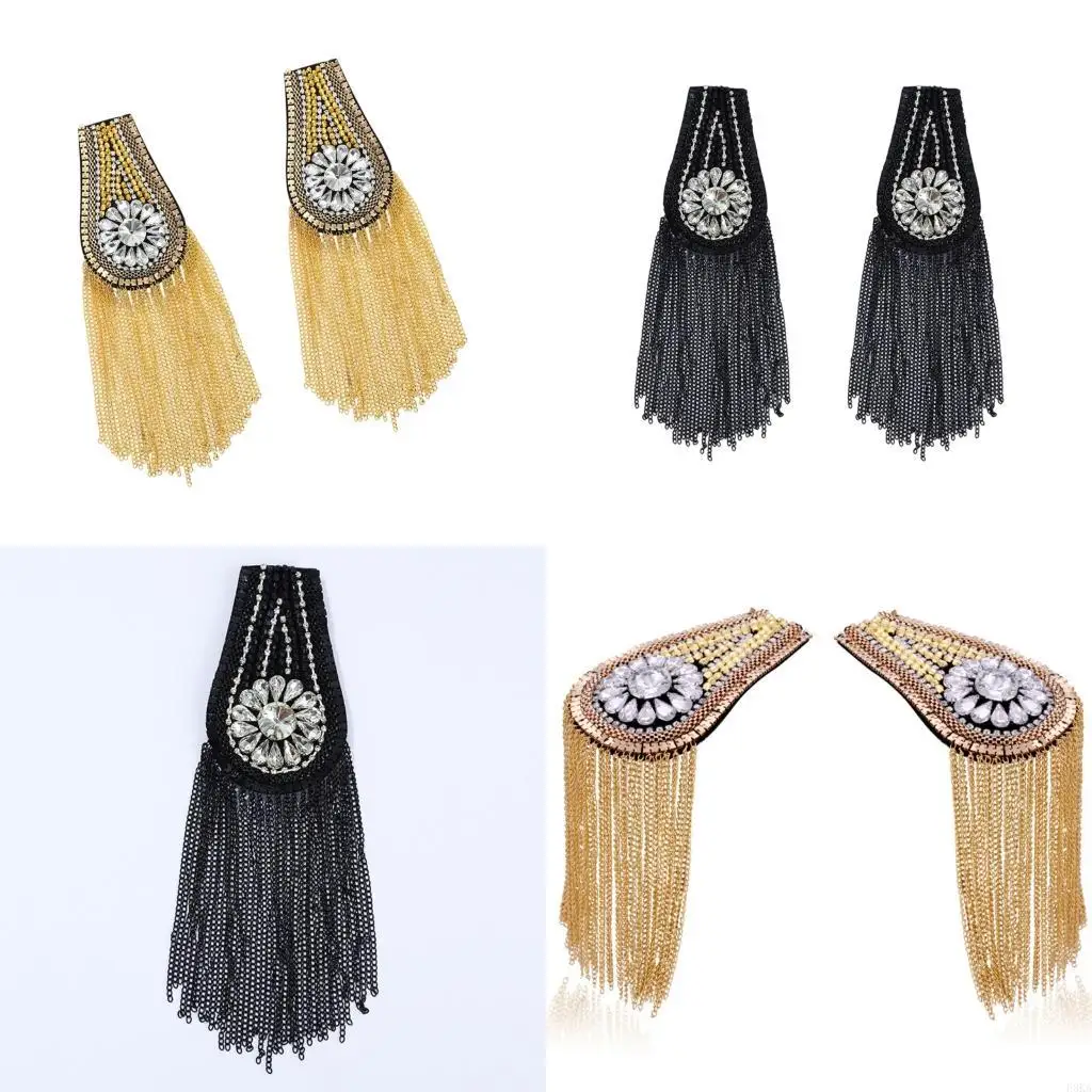 Rhinestones Shoulder Epaulette For Jackets Party Garment Decoration Sewing Craft
Rhinestones Shoulder Epaulette For Jackets Party Garment Decoration Sewing Craft