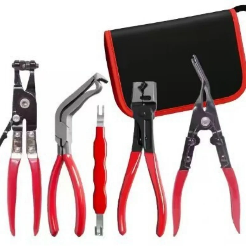 5Pcs Car Electrical Disconnect Pliers Kit Hose Clamp Pliers Set Terminal Removal Tool for Car Wire Harnesses
5Pcs Car Electrical Disconnect Pliers Kit Hose Clamp Pliers Set Terminal Removal Tool for Car Wire Harnesses
