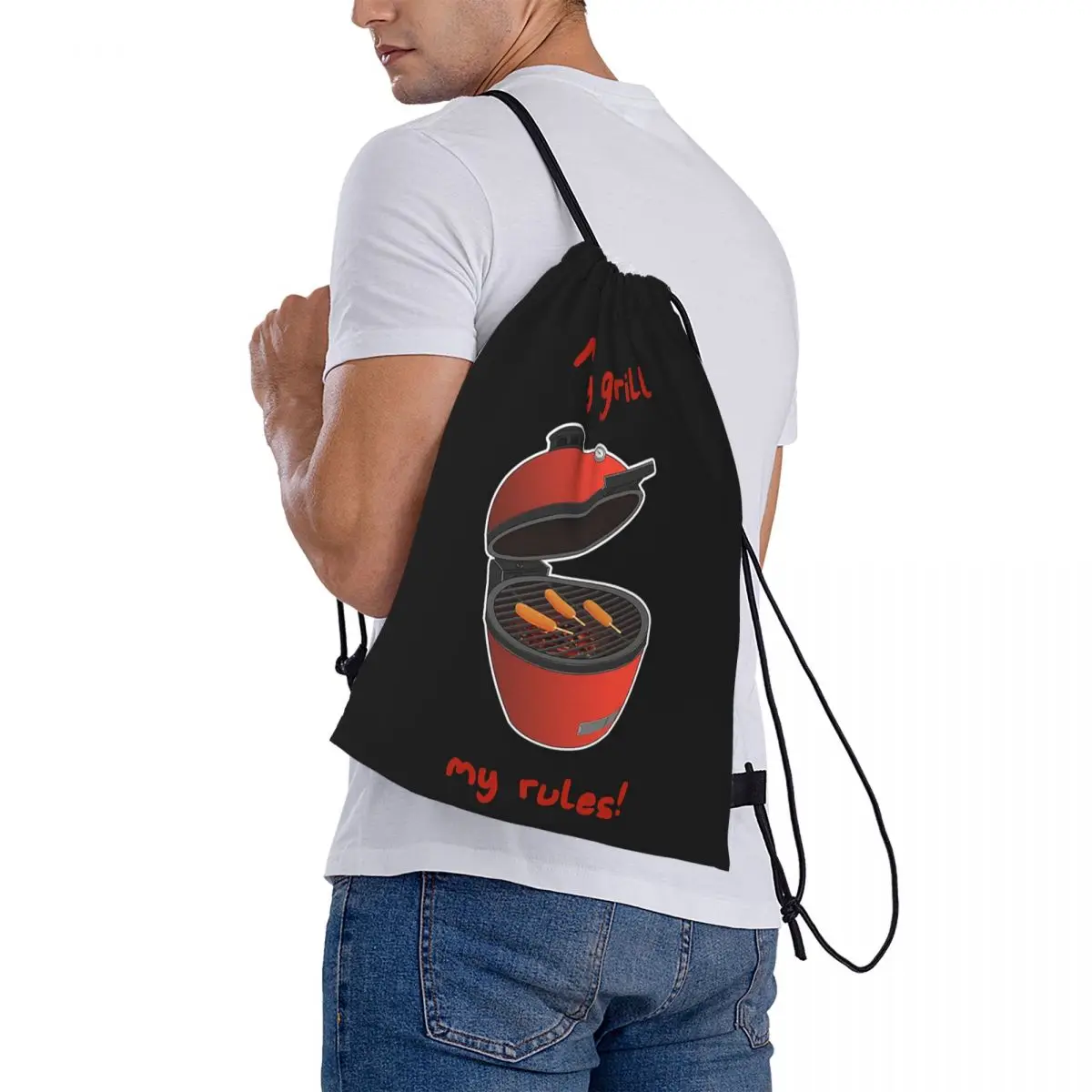 Kamado Joe BBQ Grill And Smoke Backpacks Casual Drawstring Bags Sports Bag Book Bags for Man Woman Students
Kamado Joe BBQ Grill And Smoke Backpacks Casual Drawstring Bags Sports Bag Book Bags for Man Woman Students