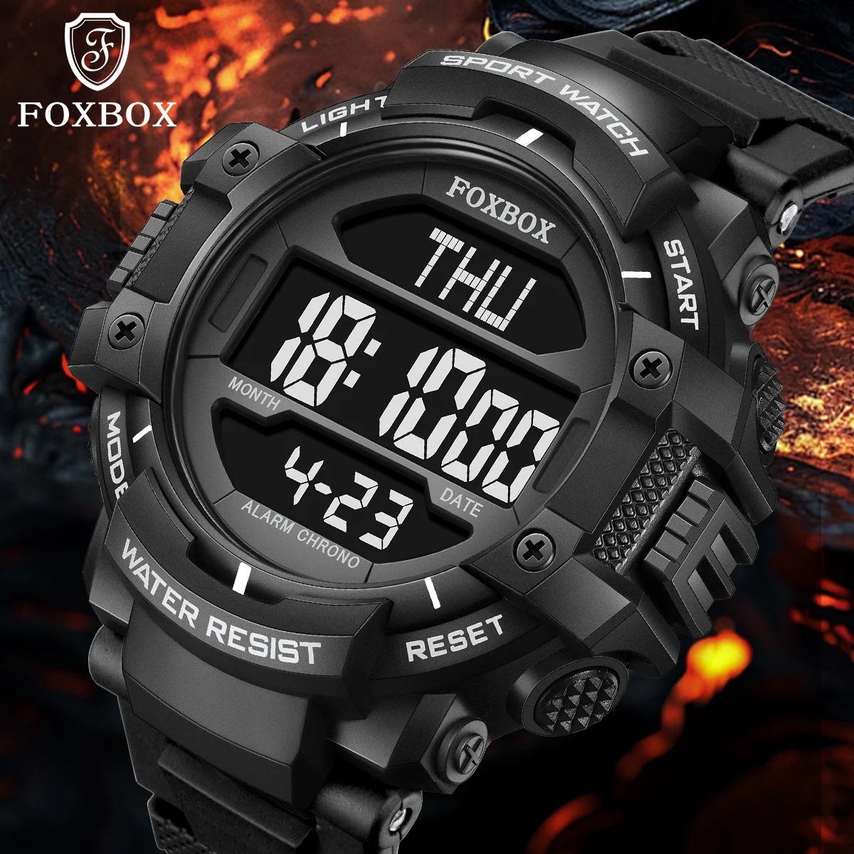 FOXBOX New Men LED Digital Watches Luminous Fashion Sport Waterproof Watches For Man Date Alarm Military Clock Relogio Masculino
FOXBOX New Men LED Digital Watches Luminous Fashion Sport Waterproof Watches For Man Date Alarm Military Clock Relogio Masculino