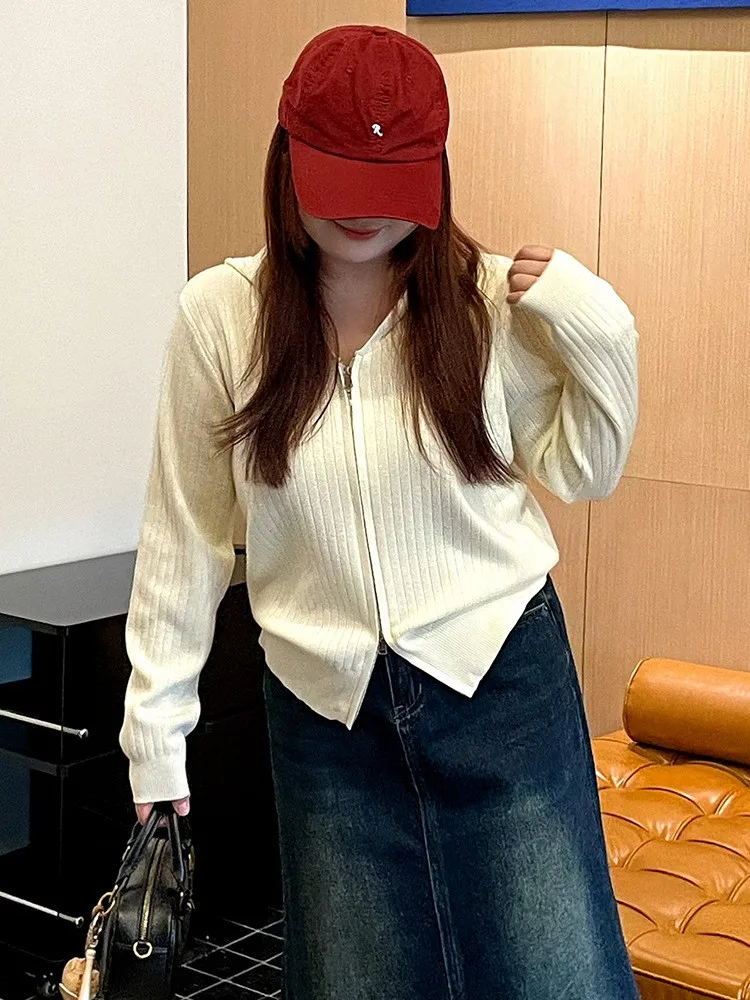 Spring Women's Clothing CuteCore V Neck Front Long Sleeve Casual Loose Sweatshirt For Plus Size Wool Blend Knit
Spring Women's Clothing CuteCore V Neck Front Long Sleeve Casual Loose Sweatshirt For Plus Size Wool Blend Knit