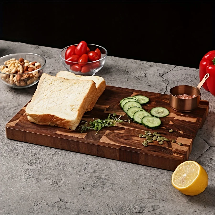 1pc Large Acacia Wood Cutting Board Wooden Cutting Board for Kitchen Large Wooden Cutting Board Double Sided Butcher Block Cutting Board for Meat Vegetables and Fruits, Fruit Slicing Board, Versatile Chopping Block, Bbq Enthusiasts, Professional
1pc Large Acacia Wood Cutting Board Wooden Cutting Board for Kitchen Large Wooden Cutting Board Double Sided Butcher Block Cutting Board for Meat Vegetables and Fruits, Fruit Slicing Board, Versatile Chopping Block, Bbq Enthusiasts, Professional