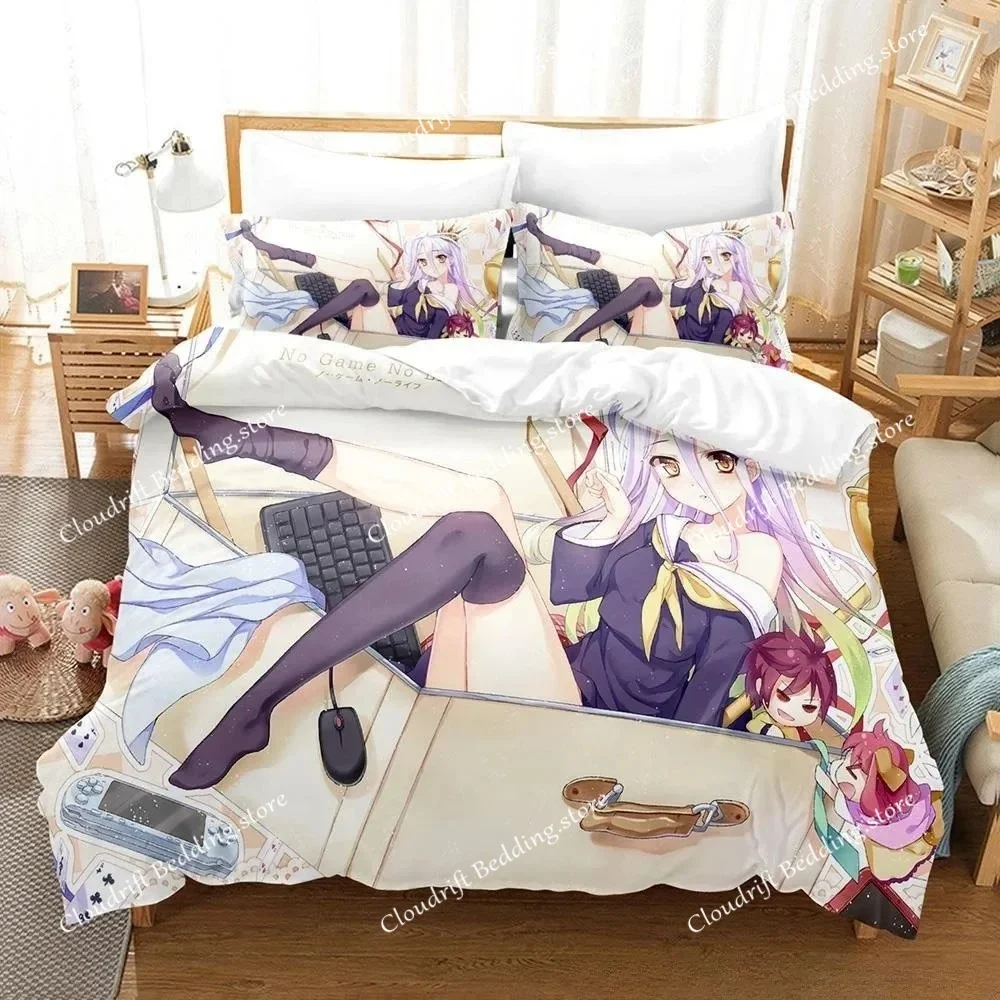 New 3D Printing Kawaii Girls Bedding No Game No Life Bedding Set Cartoon Anime Adult Kid Bedroom Duvet cover Set
New 3D Printing Kawaii Girls Bedding No Game No Life Bedding Set Cartoon Anime Adult Kid Bedroom Duvet cover Set