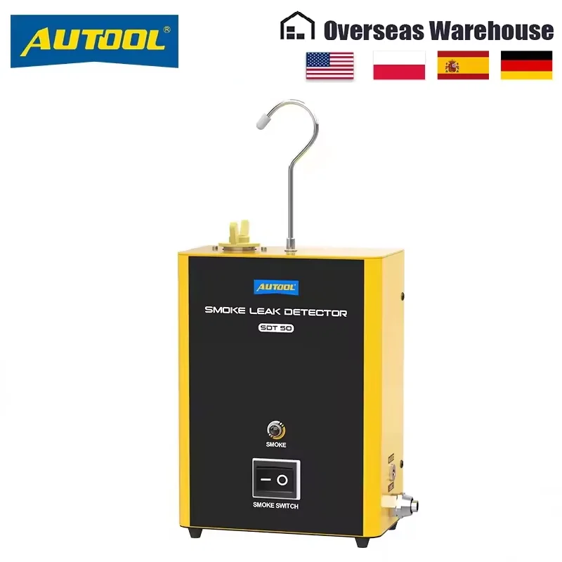 AUTOOL SDT50 Car Smoke Leak Detector Automotive EVAP Leakage Gas Leakage Machine Locator Oil Pipe Generator Diagnostic Tools
AUTOOL SDT50 Car Smoke Leak Detector Automotive EVAP Leakage Gas Leakage Machine Locator Oil Pipe Generator Diagnostic Tools
