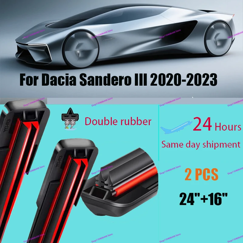 Car Front Wiper Blades For Dacia Sandero III 2020-2023 Streetway Renault Logan Taliant Accessories Window Windscreen Windshield
Car Front Wiper Blades For Dacia Sandero III 2020-2023 Streetway Renault Logan Taliant Accessories Window Windscreen Windshield