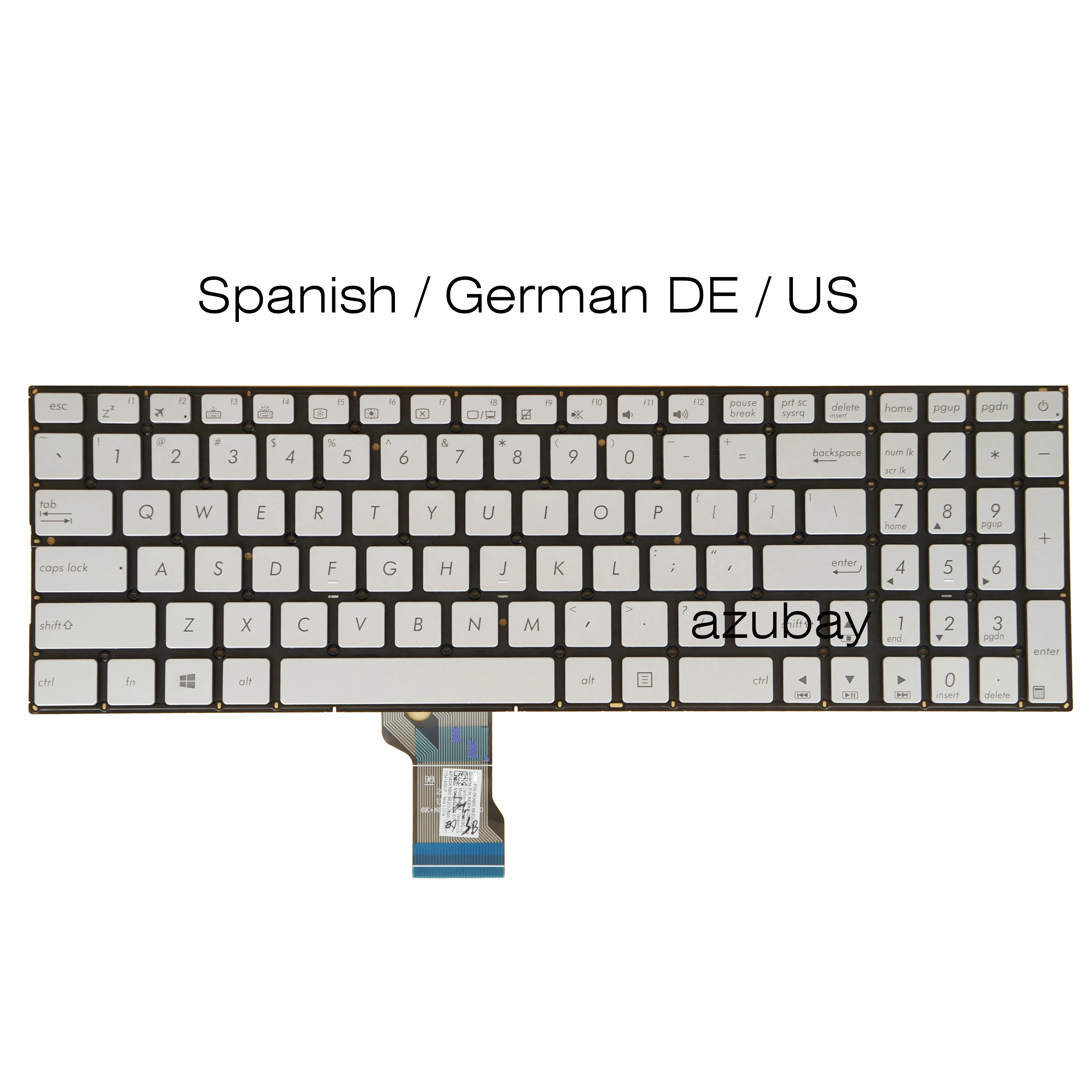US German Spanish Laptop Keyboard For Asus UX501JW N501JW 0KNB0-662DGE00 NSK-USLBQ 0G 9Z.N8SBQ.L0G 0KNB0-662DUS00 Silver
US German Spanish Laptop Keyboard For Asus UX501JW N501JW 0KNB0-662DGE00 NSK-USLBQ 0G 9Z.N8SBQ.L0G 0KNB0-662DUS00 Silver