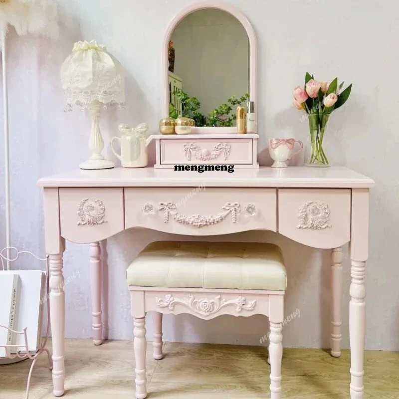 Туалетный столик для девочек из дерева, современный, с зеркалом и ящиками, роскошный, для спальни, экономия пространства, мебель для дома
Туалетный столик для девочек из дерева, современный, с зеркалом и ящиками, роскошный, для спальни, экономия пространства, мебель для дома