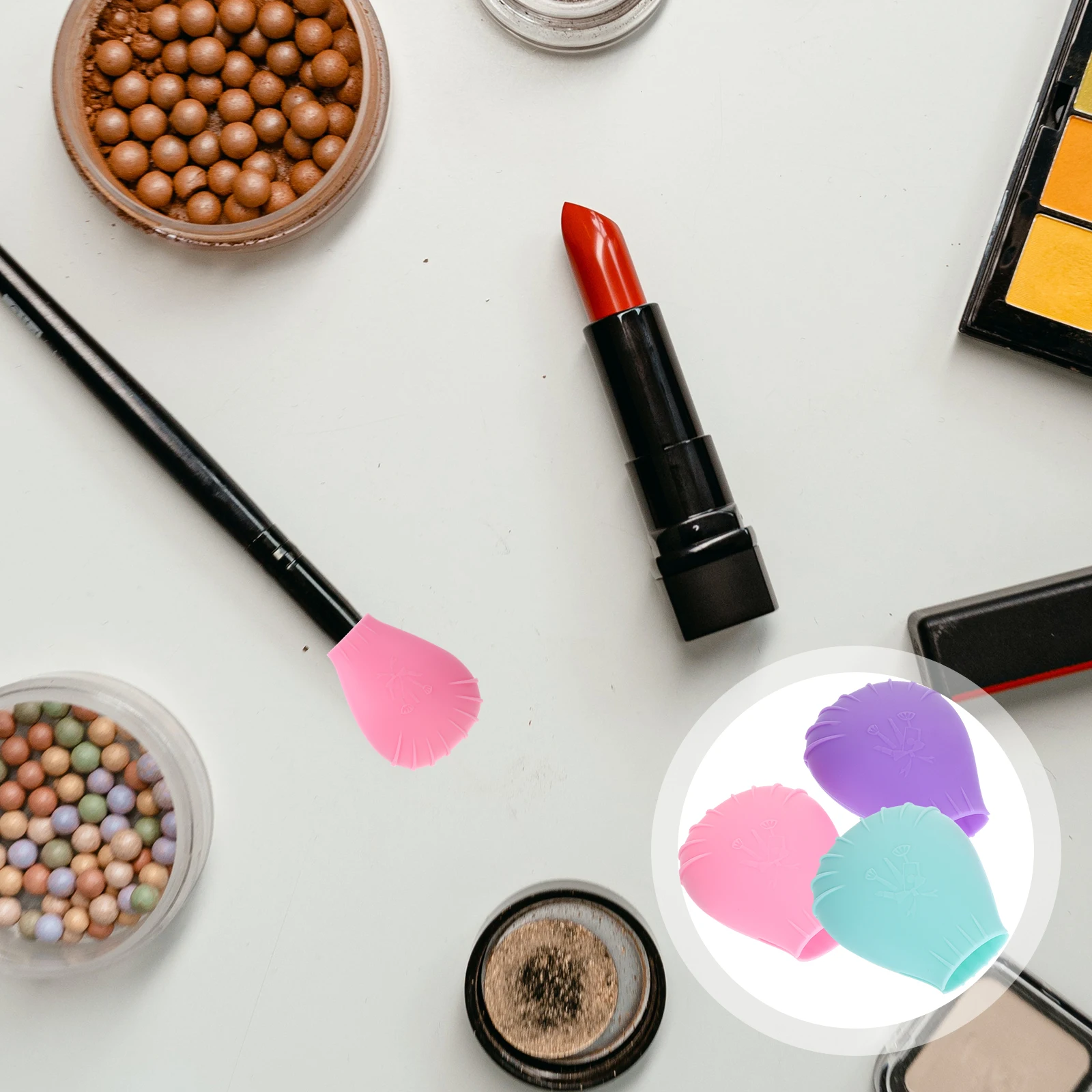 3 Pcs Makeup Brush Covers Protective Caps for Travel Foundation Concealer Eyeshadow Brushes Silicone Dustproof
3 Pcs Makeup Brush Covers Protective Caps for Travel Foundation Concealer Eyeshadow Brushes Silicone Dustproof