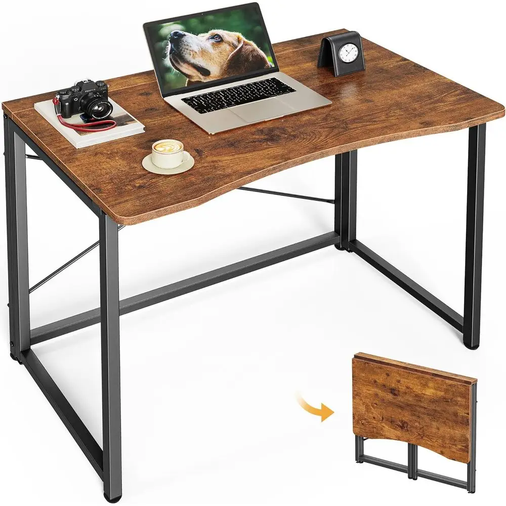 Compact 31.5 Folding Computer Desk for Small Spaces: Ideal for Home Office, Study, Bedroom, Dorms - Space-Saving, Easy Assembly,
Compact 31.5 Folding Computer Desk for Small Spaces: Ideal for Home Office, Study, Bedroom, Dorms - Space-Saving, Easy Assembly,