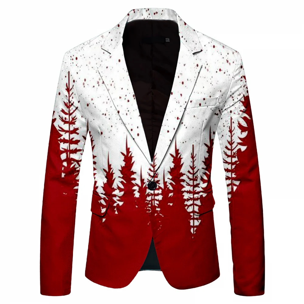 Mens Christmas Suit Sport Coat Santa Claus Funny Blazer 3D Printed Fashionable Casual Jacket Multiple Styles of Party Uniform
Mens Christmas Suit Sport Coat Santa Claus Funny Blazer 3D Printed Fashionable Casual Jacket Multiple Styles of Party Uniform