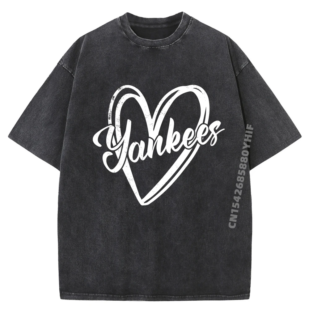 Yankees Heart Design Retro Style Grpahic Tee Men's Clothing Casual Washed T-Shirt Cotton Breathable Printed Tops
Yankees Heart Design Retro Style Grpahic Tee Men's Clothing Casual Washed T-Shirt Cotton Breathable Printed Tops