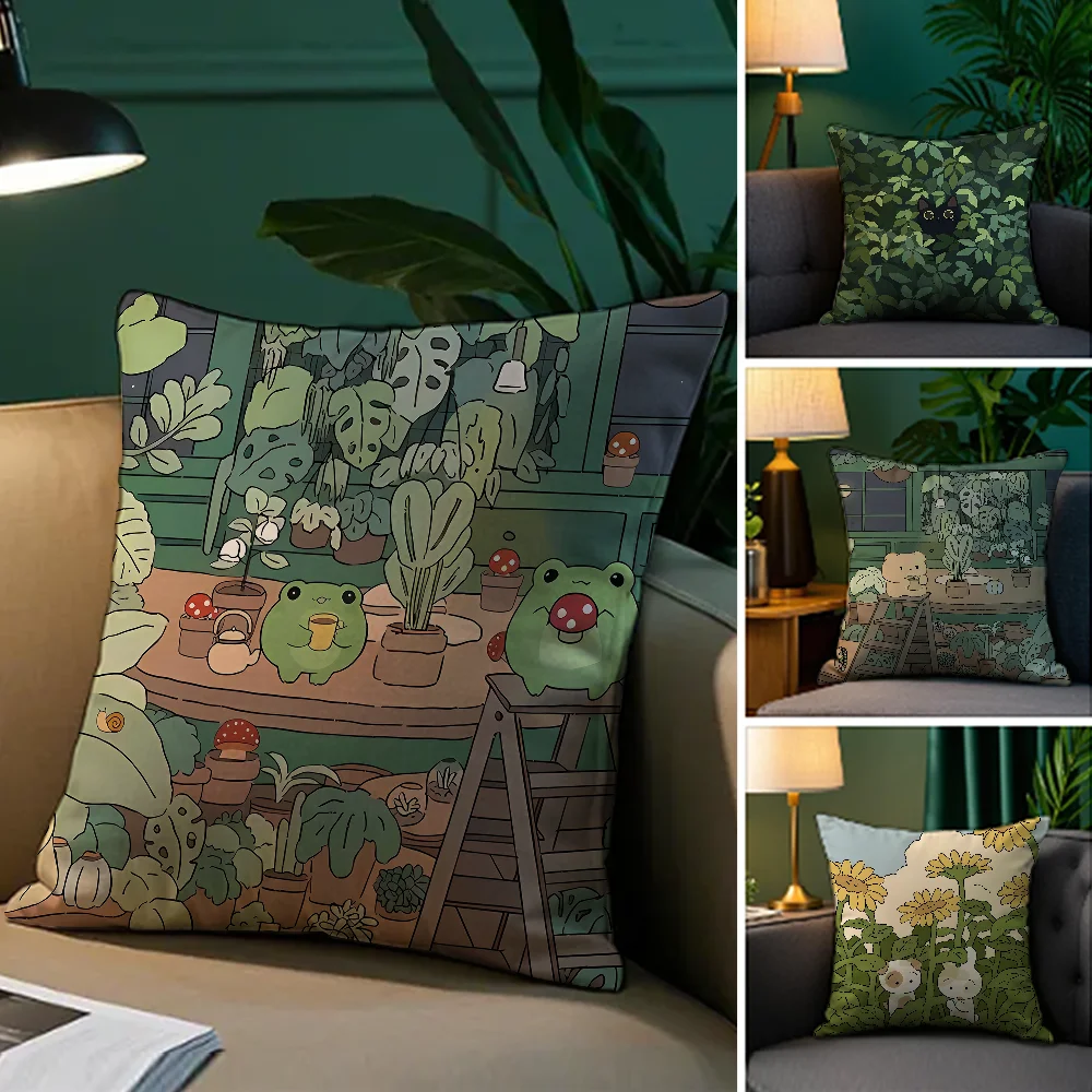 Green Plant Cat Pillow Case Plush Fabric Soft Pillowcase Double Sided Print Sofa Cushion Cover Throw
Green Plant Cat Pillow Case Plush Fabric Soft Pillowcase Double Sided Print Sofa Cushion Cover Throw