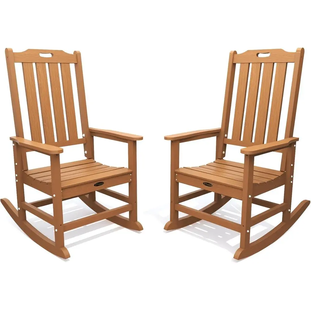 Weather-Resistant Outdoor Rocking Chairs Set of 2 for Adults, Wooden Porch Rockers Suitable for Garden and Lawn
Weather-Resistant Outdoor Rocking Chairs Set of 2 for Adults, Wooden Porch Rockers Suitable for Garden and Lawn