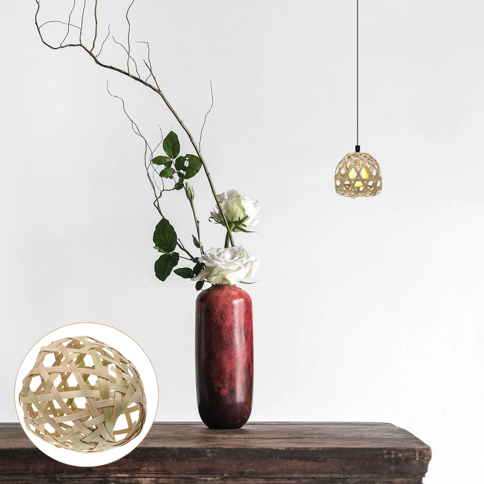 2 Pcs Hanging Light Covers Bamboo Lampshade Vintage Decor Shades Floor Weaving Miss
2 Pcs Hanging Light Covers Bamboo Lampshade Vintage Decor Shades Floor Weaving Miss