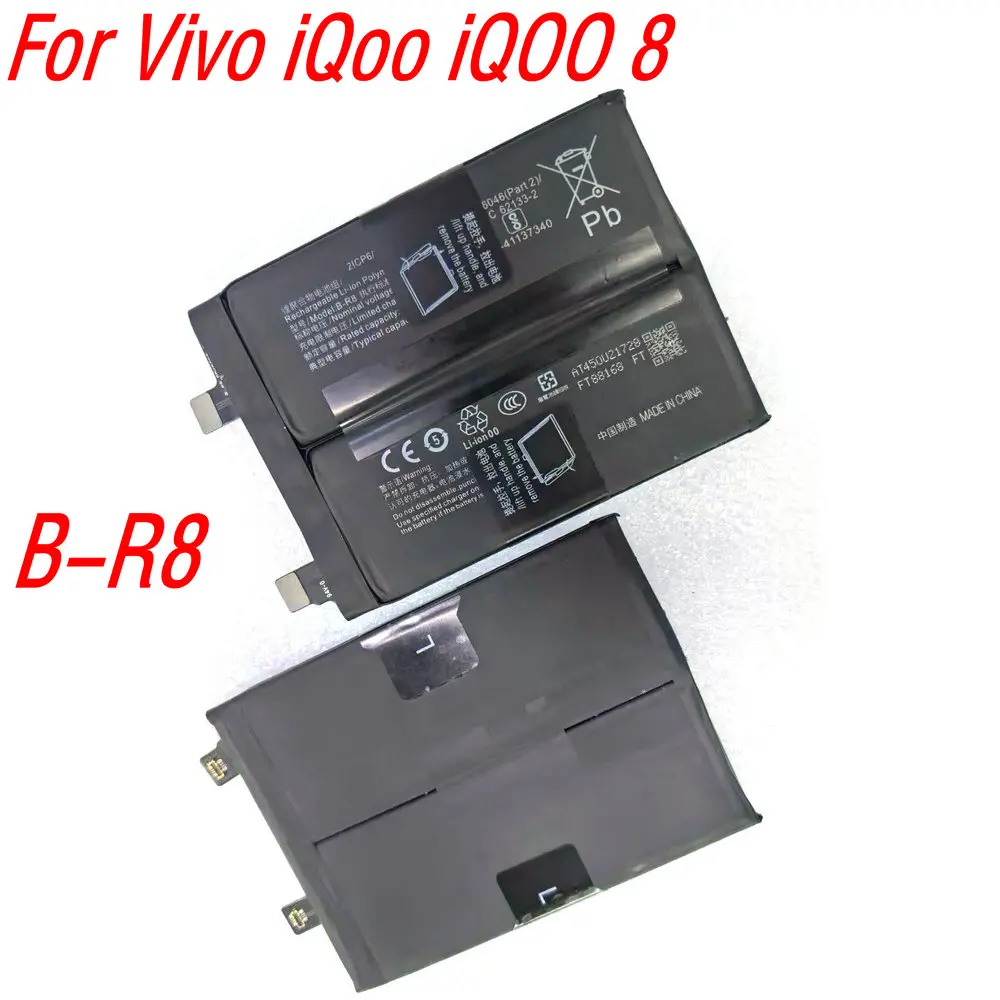 New 7.74V 16.4Wh B-R8 High Quality Battery For Vivo iQoo iQOO 8 Mobile Phone
New 7.74V 16.4Wh B-R8 High Quality Battery For Vivo iQoo iQOO 8 Mobile Phone