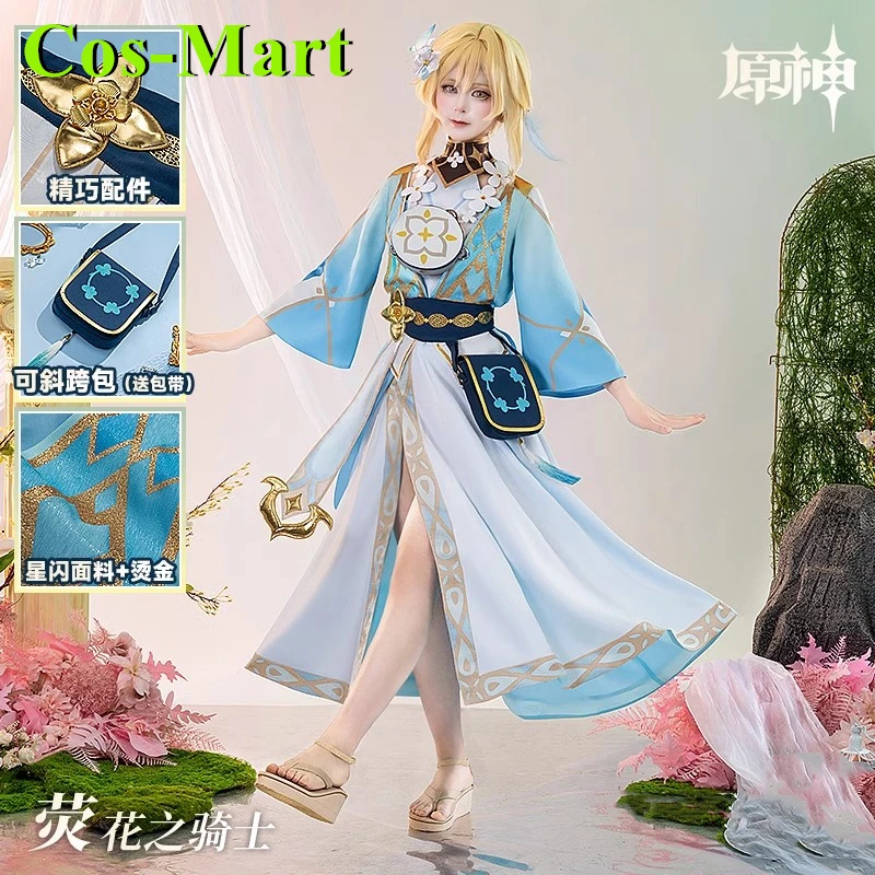Cos-Mart Game Genshin Impact Lumine Косплей Костюм Путешественник Элегантная боевая форма Платье Вечеринка Ролевая игра Одежда Новая
Cos-Mart Game Genshin Impact Lumine Косплей Костюм Путешественник Элегантная боевая форма Платье Вечеринка Ролевая игра Одежда Новая