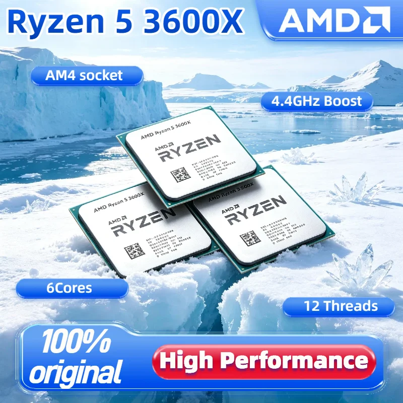 Original AMD R5 3600X 6 Core 12 Thread 3.8 4.4GHz 7nm AM4 32MB L3 95W Desktop CPU Tray OEM Gaming Processor New 8K HD Pro Max
Original AMD R5 3600X 6 Core 12 Thread 3.8 4.4GHz 7nm AM4 32MB L3 95W Desktop CPU Tray OEM Gaming Processor New 8K HD Pro Max