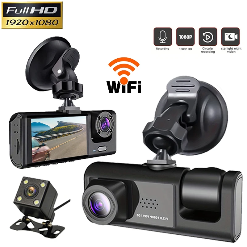 Car DVR WiFi Full HD 1080P Dash Cam Rear View Camera Parking Monitor Drive Video Recorder Night Vision Auto Dashcam Black Box
Car DVR WiFi Full HD 1080P Dash Cam Rear View Camera Parking Monitor Drive Video Recorder Night Vision Auto Dashcam Black Box