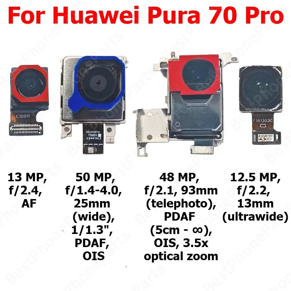 Camera For Huawei Pura 70 Pro P70 70Pro Rear Backside Front Facing Frontal Selfie Back Camera Module Mobile Phone Parts
Camera For Huawei Pura 70 Pro P70 70Pro Rear Backside Front Facing Frontal Selfie Back Camera Module Mobile Phone Parts