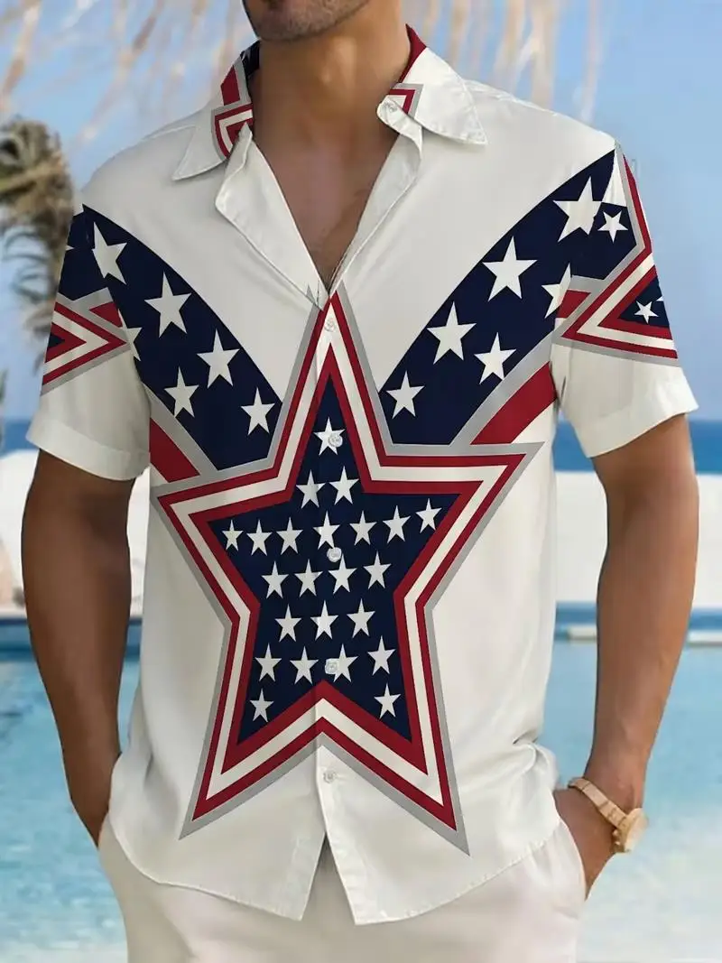 Shirts For Man America 250th Anniversary Patriotic Hawaiian Shirt With Statue Of Liberty And Eagle Print Short Sleeve Clothes
Shirts For Man America 250th Anniversary Patriotic Hawaiian Shirt With Statue Of Liberty And Eagle Print Short Sleeve Clothes